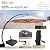 Aoxun Patio Furniture Sets, 9-Piece Outdoor Patio Furniture with 44'' Propane Gas Firepit Table and 11FT X 11FT Cantilever Umbrella, Wicker Outdoor Conversation Set for Backyard