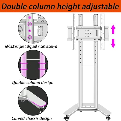 Soporte móvil para TV 32-60 pulgadas altura ajustable miniatura 4