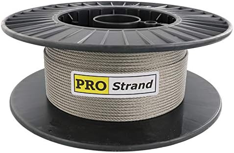 PRO Strand 1/8" X 200', 7x19, Type 304 Stainless Steel Cable Reel