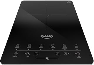Cooktop de indução dako portátil 1 boca preto 220v