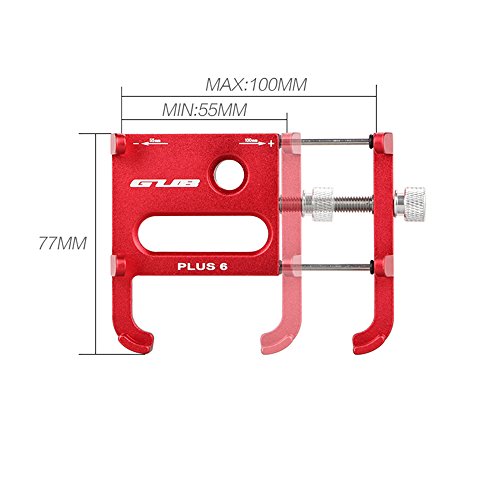 DECDEAL Suporte do telefone da bicicleta Comprimento giratório de 360 ​​graus Ajustável Alumínio Bik