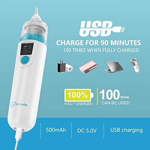 Nasal Aspirator For Baby, Electric Baby Nose Sucker, Usb Rechargeable With 3 Suction Levels, Mute And Anti-Backflow With Infant Nose Cleaning Tweezer #TOP7