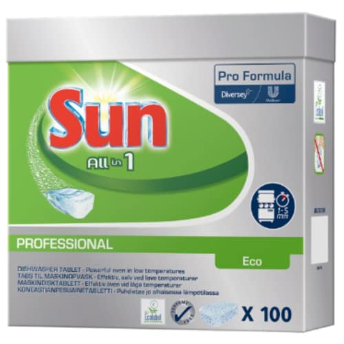 Sun All in 1 Eco Professional Dishwasher Tablet 100 x 18g (1.8kg) x 5