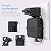 HOLACA Wall Mount Stand for Blink Sync Module 2, Bracket Holder for Blink Outdoor, Indoor, XT2 & Mini Cameras with Easy Mount and No Messy Wires or Screws (Black)