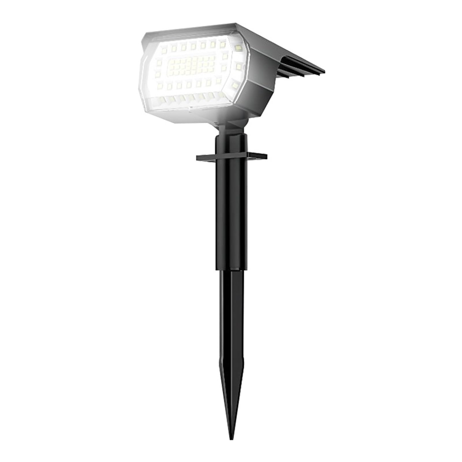 57/52 Focos De Paisaje Solar LED Luces Solares For Exteriores 3 Modos IP65 Lámpara De Pared De Jardín Impermeable Patio Pasarela Decoración De Porche Super Brillante(57 LED-White Light,2PCS)