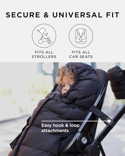 Image of 7AM Enfant Stroller Blanket 212 - Adjustable Baby Car Seat Zipped Blanket for Babies Winter, Unisex Multi Purpose Fleece Lined Warm Hooded Toddler Footmuff Water Repellent | (6M - 4T)