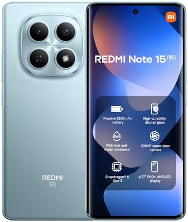 Smartphone Xiaomi Redmi Note 15 5G NFC Azul 8GB RAM 256GB ROM