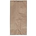 Wertpack Bäckerfaltenbeutel, Brötchentüten, Kraftpapier, Braun, gefädelt, 14+8x28 cm, 1000 Stück