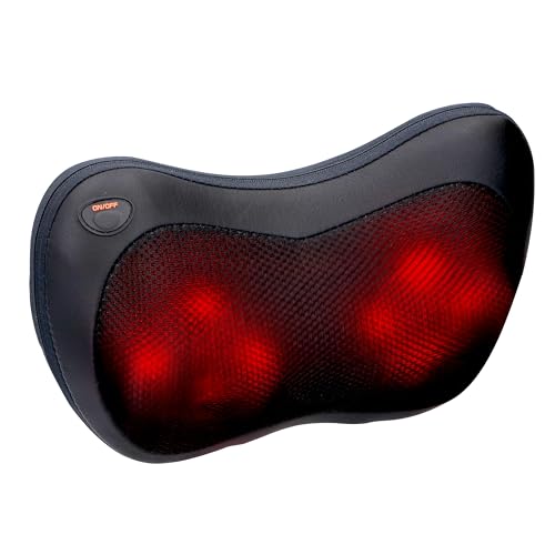 Soulager les douleurs musculaires du dos avec le coussin de massage chauffant Grundig 4 têtes