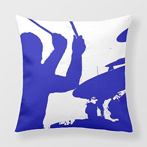HoldShop Drum Percussion Throw Pillow Case Cushion Home Sofa Decorative 18 X 18 Inch
