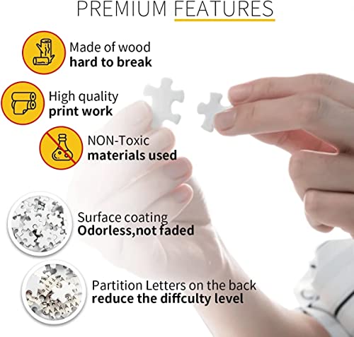 Ishtydora Custom Puzzles Personalized Puzzle 300/500/1000 Pieces From Photo Custom Jigsaw Puzzle For Adult And Kids Family, Wedding, Graduation, Gift Vertical Version (500Pcs, Vertical Version) #TOP5