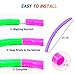 HAFUZIYN Kids Hoola Hoop, Detachable Adjustable Weight Size Plastic Colorful Hoola Hoop Toy Suitable for Bodybuilding, Gymnastics, Dance, Lose Weight, Playing…
