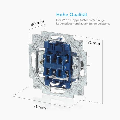 Busch Jäger 2020US-205 Wipp-Doppeltaster 2S Einsatz