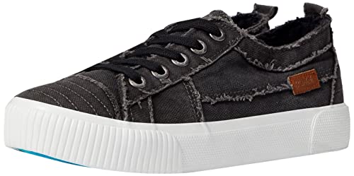 Blowfish Malibu Women's Clay Sneaker, Black Smoked 16oz Canvas, 7 M