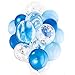 Produktbild knowing 12 Zoll Achat Blau Konfetti Latex Ballons, Marble Balloon, Für Graduierung, Hochzeiten, Geburtstage, Hawaii Party Dekorationen (1 Packung mit 20)