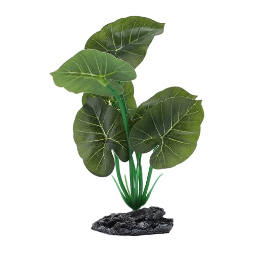 CAPASTEC Aquarium Plastic Plants, Reptile Plant Decoration, Aquatic Plant Resin Decor, Betta Fish Tank Realistic Plants for Aquarium, 6.89