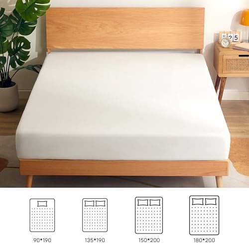 SONIVE Fitted Sheet Soft Brushed Polyester Wrinkle-Resistant, Hotel Quality, Deep Pocket 30cm - Image 7