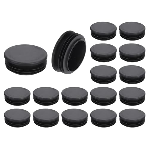 uxcell Round Plastic Plug,53mm(2.09") OD Furniture Leg Pipe Insert 18Pcs