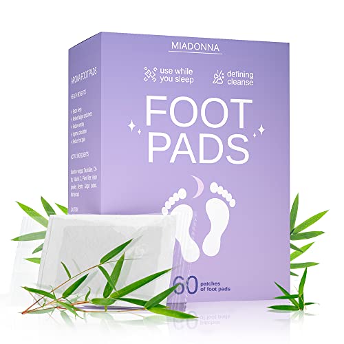 Foot Patch 100% Natural Organic Ginger Bamboo Foot Pads 60 Pads Remove Odor, Rapid Foot Care
