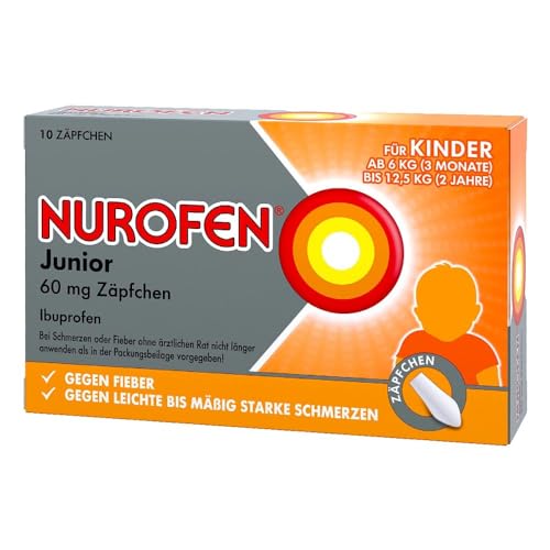 NUROFEN Junior 60 mg Zäpfchen für Kinder 10 stk