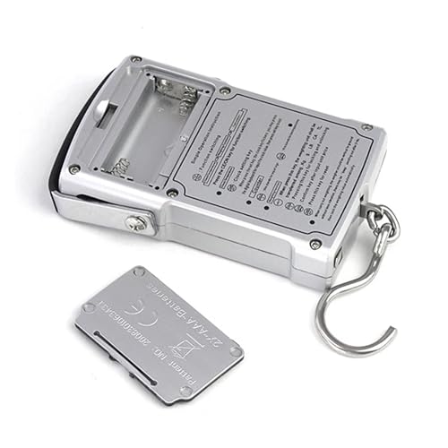50kg Digital Crane Scale, 10g Precision Electronic Hanging Scale with Calculator, Portable Luggage Hook Scale & Tape Measure, Heavy Duty Weighing for Home & Travel