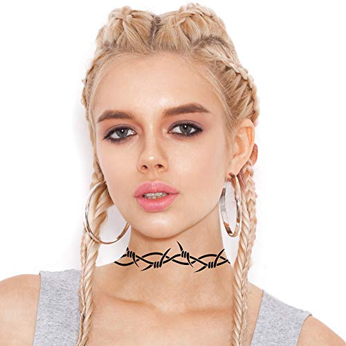 Variety Pack Of Large Barbed Wire Temporary Tattoos | 9-Pack | Skin Safe | Made In The Usa | Removable #TOP4