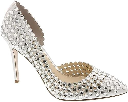 Jessica Simpson womens Preppi D'orsay Pump, White, 7.5 US | Image 1
