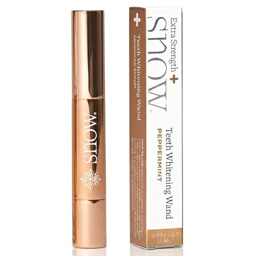 Image of SNOW Teeth Whitening Pen - Extra Strength Gold Serum Wand, Carbamide Peroxide and Hydrogen Peroxide Whitening Pens for Your Teeth, Helps Remove Coffee and Tea Stains, Formulated with Xylitol - 2 mL