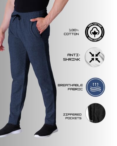 Image of KART BLACK Plus Size Track Pants for Men | Plain Track Pant | Casual Fit Comfortable Track Pant (Pack of 1)