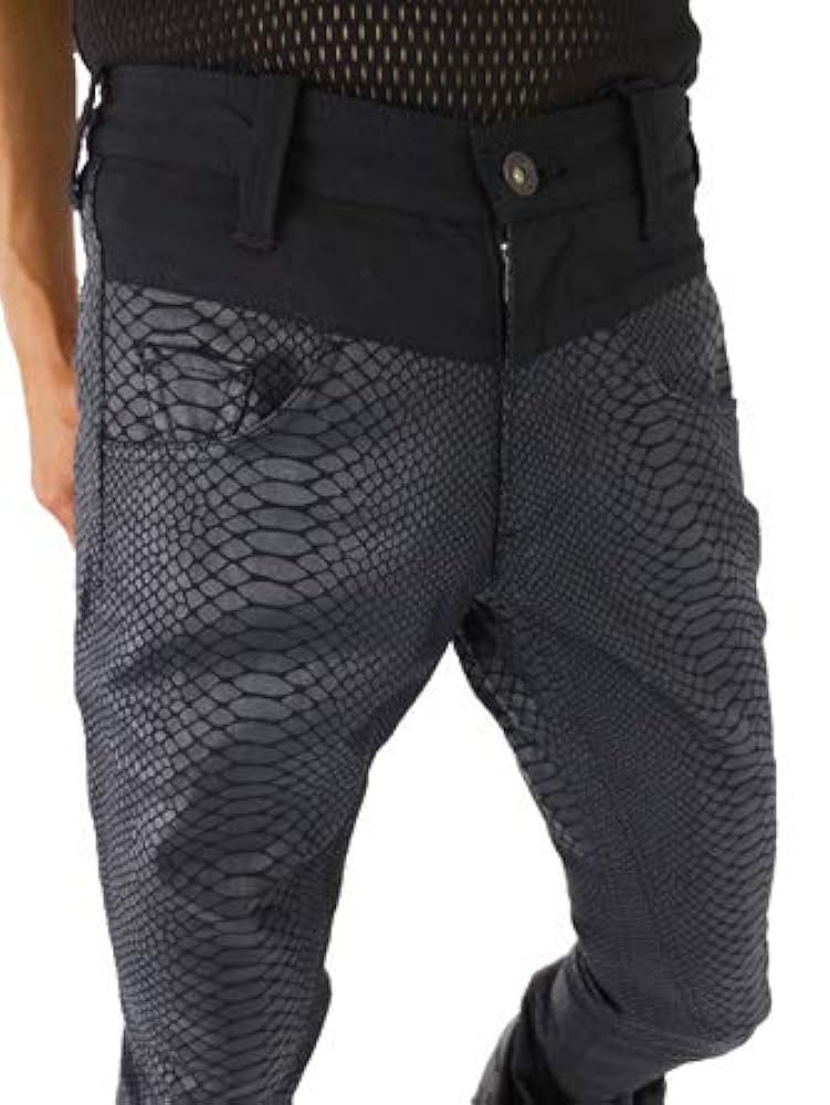 Amazon.co.jp: YASUYUKI ISHII Snake Slim Pants, Men's, Black