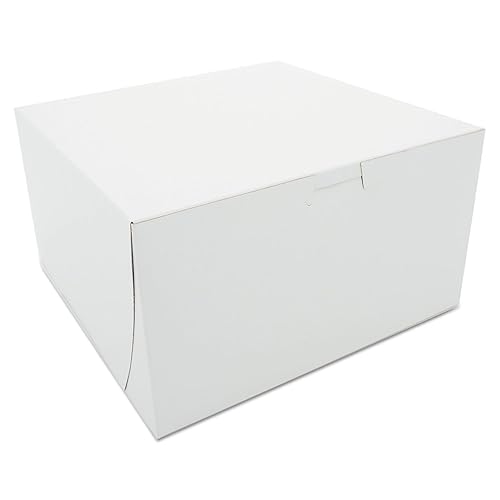 Southern Champion Tray 0965 - Caja de cartón de papel de estraza, revestimiento de arcilla, blanco, sin ventana, 9pulgadas de largo x 9pulgadas de