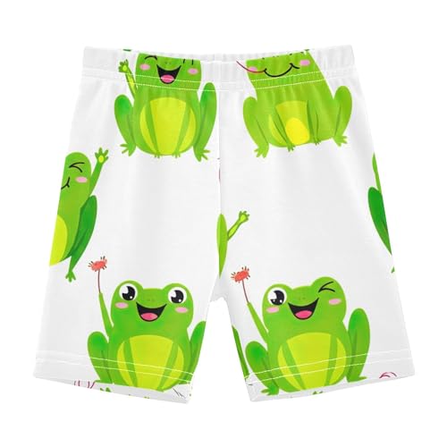 Joisal Cotton Shorts Under Dress Cartoon Cute Cartoon Frogs White Girls Biker Shorts Toddler 4t Kids Clothing