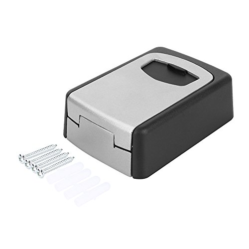 Lock Box With Code House Key Storage Steel Key Safe Outdoor Small Key Safe Box Indoor Wall Mounted Key Storage Box Secure 4-Digit Combination Lock Key Security Box Ideal