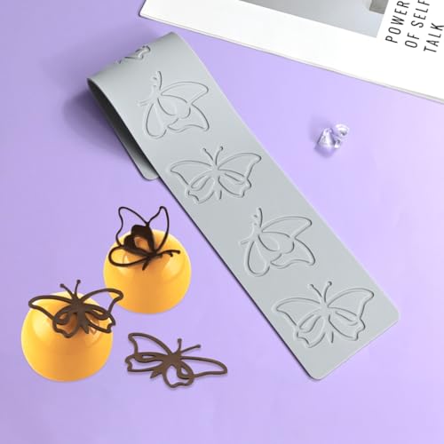 mostsom Silicone Lace Mold 3D Hollow Butterfly Shape Fondant Molds Diy Cake Chocolate Decorating Baking Tools for Resin, Polymer Clay, Sugar Craft Dessert Cupcake (F_ Butterfly)