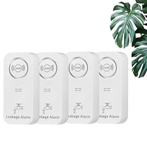 TOWODE Water Detectors Wireless 90dB Alarm Sensor, Sensitive Leak and Drip Alert for Kitchen Bathroom Basement (4)