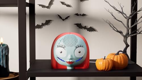 Echo Dot Bundle: Includes Echo Dot (5th Gen, newest model) | Glacier White and Limited Edition, Disney Tim Burton’s The Nightmare Before Christmas Sally Stand - image 2