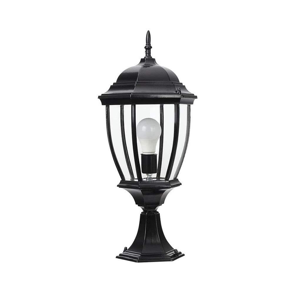 QUSYZD Villa Outdoor Waterproof Column Lamp Street Light Post Light Headlight European Retro Outdoor Pillar Lamp Courtyard Lawn Villa Garden Landscape Post Lighting E27 Patio,
