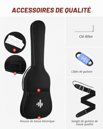 Donner DSC-128 Guitare électrique Noir – vue 7