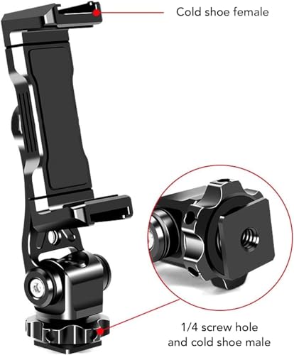 Adaptador de trípode para celular en transmisiones de vlogging y vídeos en directo 2