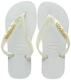  Havaianas Logo Metallic, Chanclas para Mujer, Blanco (White), 39/40 EU