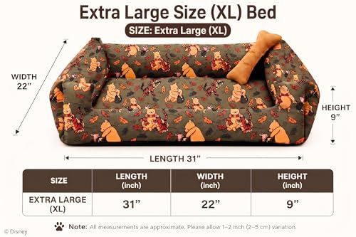 Image of SITSNOOZE XL Dog Bed (20 to 30kg) for Labrador, Golden Retriever, Husky - Orthopedic Sofa Mattress, Washable Heavy Duty Pet Lounger Cushion, Waterproof Non-Slip Calming Bed (Print 2, XL)