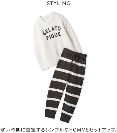 ジェラートピケHOMME パウダービッグロゴプルオーバーパンツセット M タグ付 Amazon | ジェラートピケ オム メンズ パウダーロゴジャガードプル
