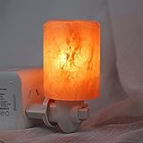 Natürliche Salzlampe Kristall Salz Licht Warm Orange Kinderzimmer Lampe Natürlich und einzigartig für Schlafzimmer Wohnzimmer Büro Buchhandel Bar Stecker angetrieben