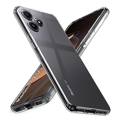 Image of Fashionury Shockproof Back Case Cover for Mi Redmi 12 5G | Raised Bumps for Camera & Screen Protection | Ultra Clear Soft Silicone Back Cover Case for Redmi 12 5G