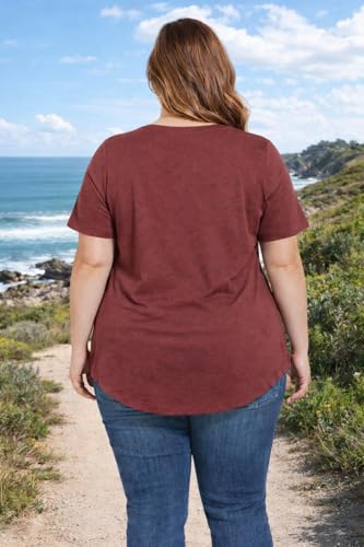 Image of In Love Women's Graphic Printed Cotton Plus Size Longline T-Shirt | Cotton fabric - soft longline T-shirt with easy plus-size fit