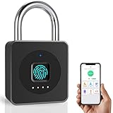 【Fingerprint Unlock】Verabschieden Sie sich von umständlichen Passwortkombinationen. Sie können das intelligente Vorhängeschloss nur für den Bruchteil einer Sekunde mit Ihrem Finger entriegeln. Machen Sie sich keine Sorgen über den Verlust des Schlüssels oder das Vergessen des Passworts. Das Fingerabdruck-Vorhängeschloss kann bis zu 15 Sätze von Fingerabdrücken registrieren. Sie können das Schloss auch autorisieren und mit Ihrer Familie/Ihrem Freund teilen.