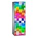 Oedim Pegatinas Vinilo para Frigorífico Cubos de Colores | 185x60cm | Adhesivo Resistente y de Fácil Aplicación | Pegatina Adhesiva Decorativa de Diseño Elegante