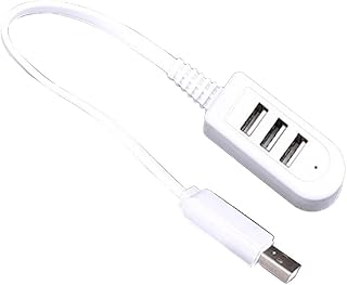 Woedpez 3 Port USB Splitter One for Three 3A Charger Converter Extension Cable Line Expansion Multi-Port Hub USB Data Cable 3 USB Port Charger Extension Cord