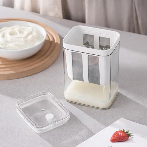 Image of SR 1100ML Greek Yogurt & Curd Maker | Fine Mesh Strainer with Lid | Home Essentials | shrikhand Maker | Hung Curd | Perfect for Homemade Yogurt | Whey Separator | Curd,Cheese & More