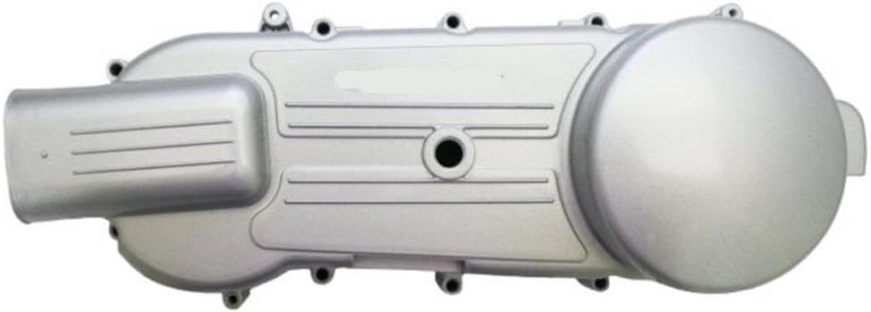 GY6 125 150 Scooter Engine Left Crankcase Cover Aluminum Side Case Shell Compatible with GY6 ModelsSilver